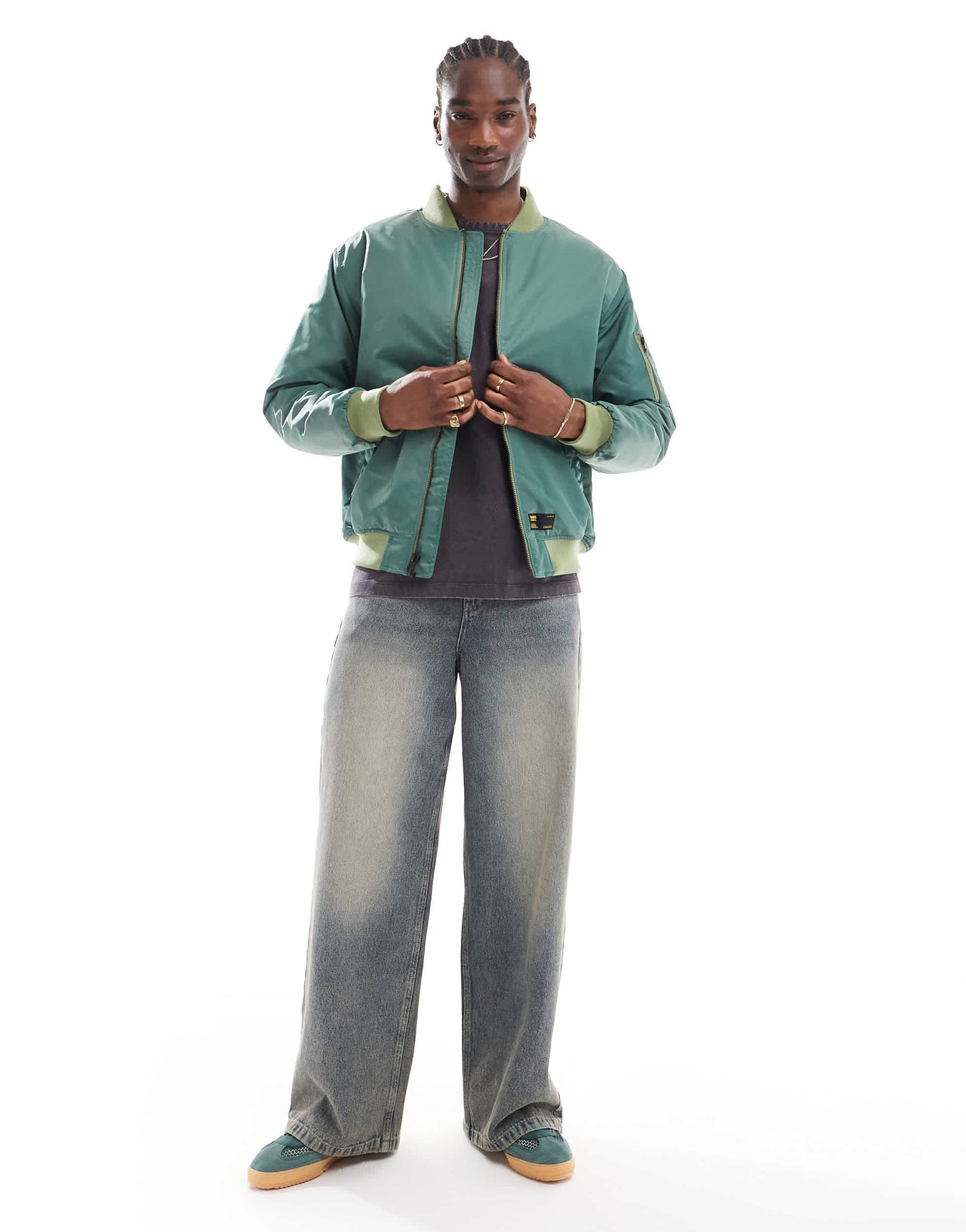 Vans copley bomber jacket in dark green