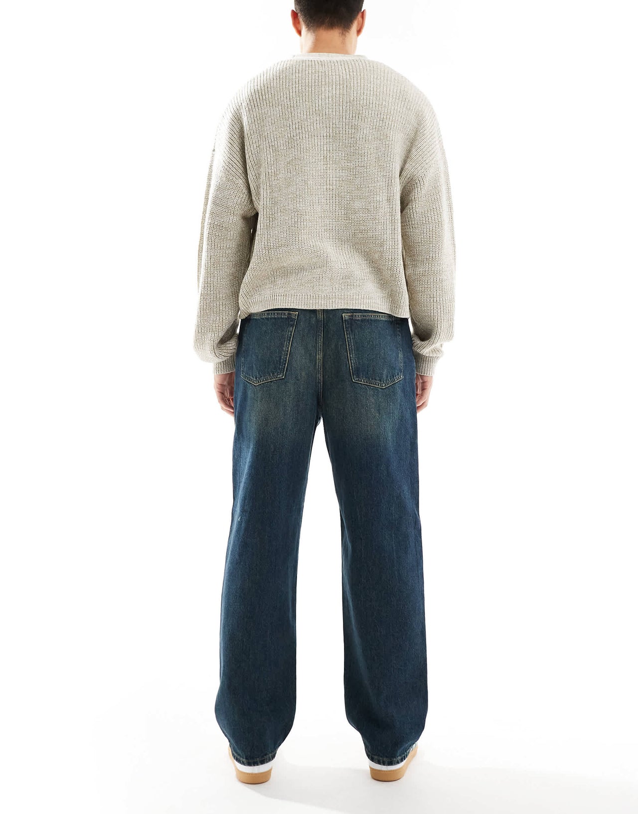 ONLY & SONS Fade loose fit jeans in vintage washed indigo