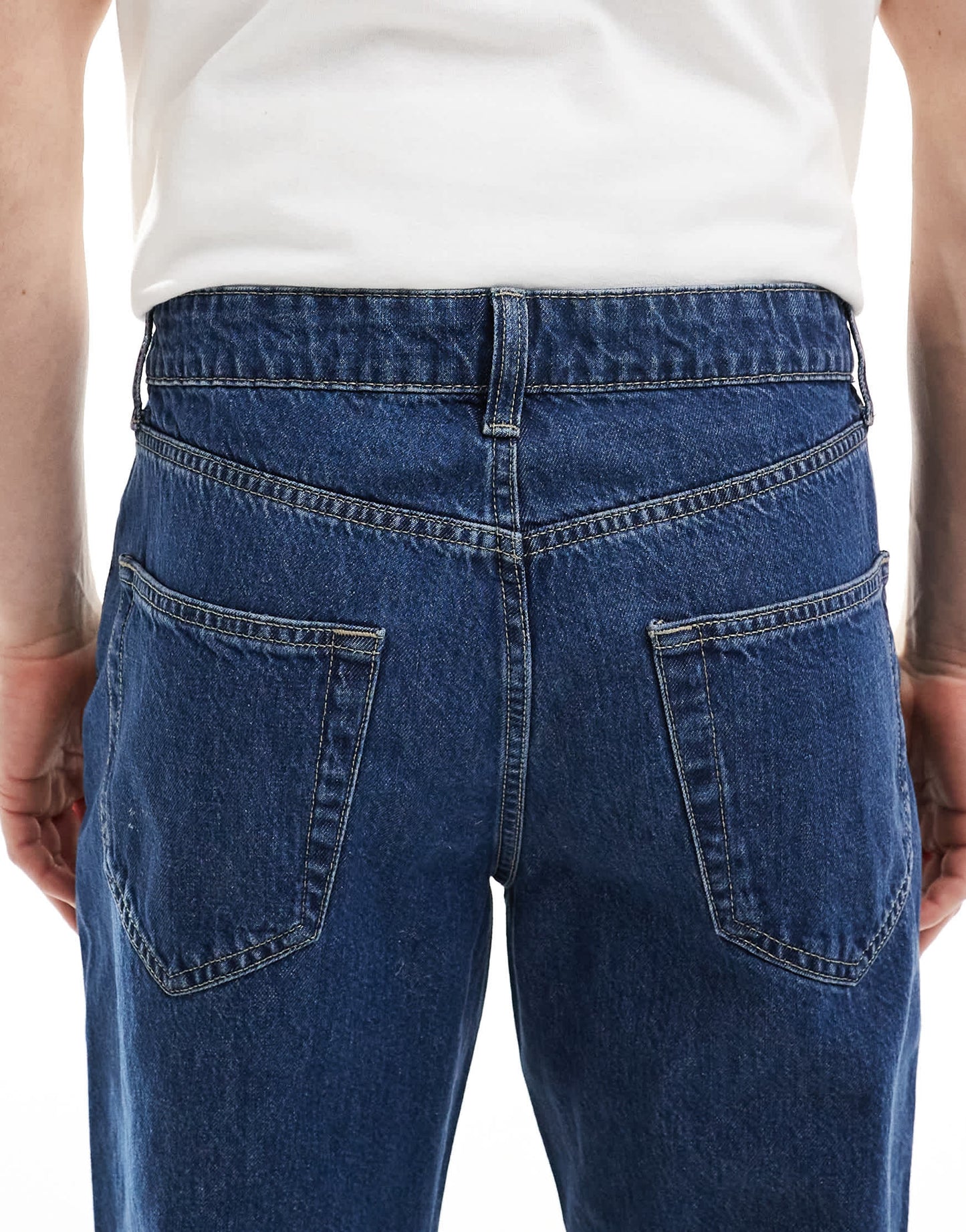ONLY & SONS Tye loose tapered fit jeans in indigo