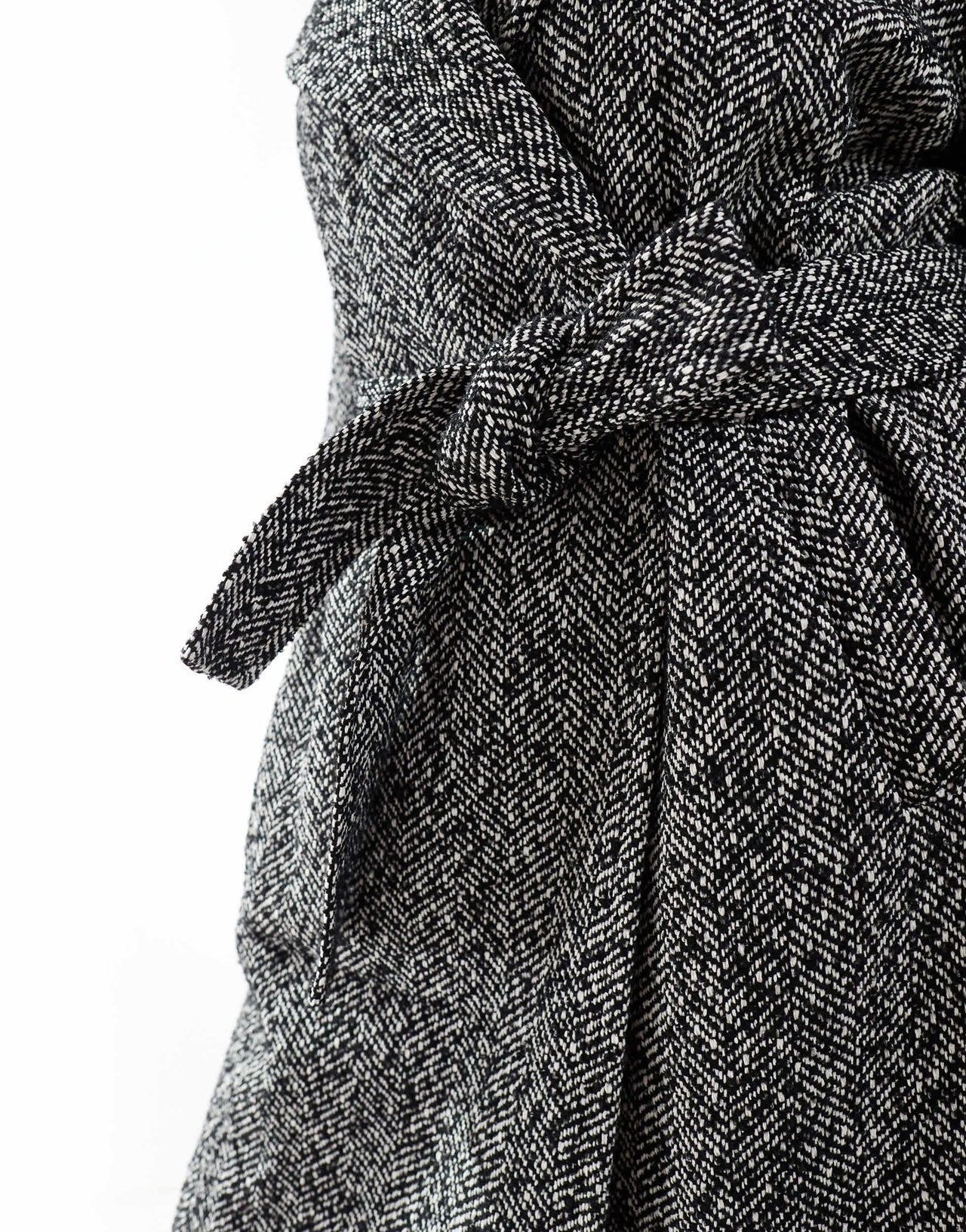 Yours wool maxi coat in herringbone