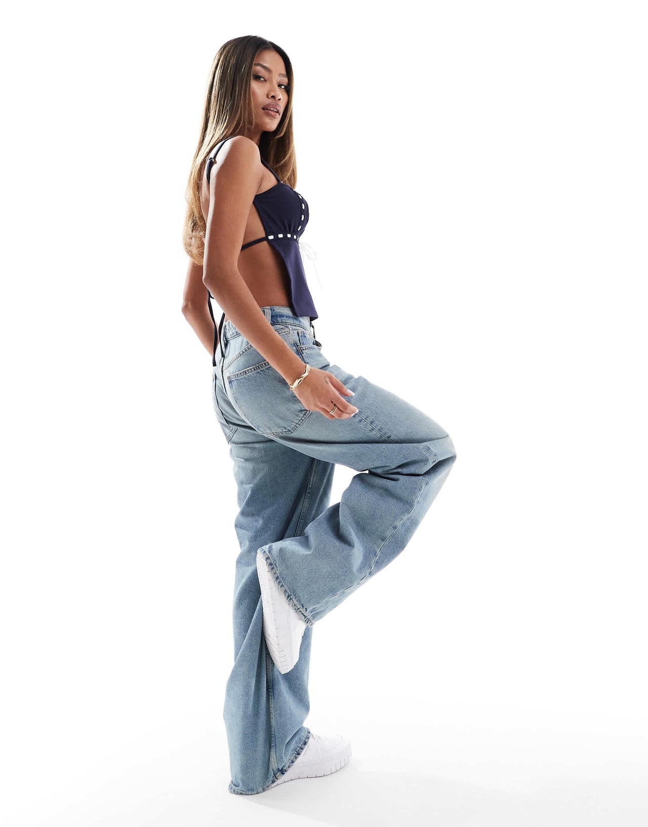 Edikted Ribbon Trim Open Back Top