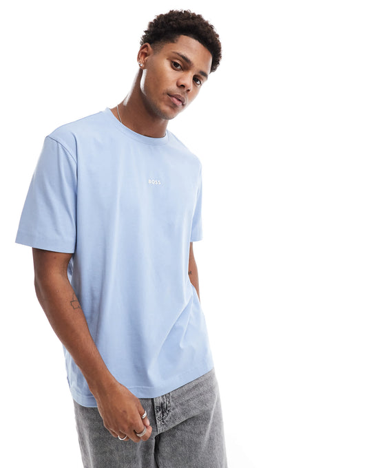 BOSS Orange tchup t-shirt in light blue