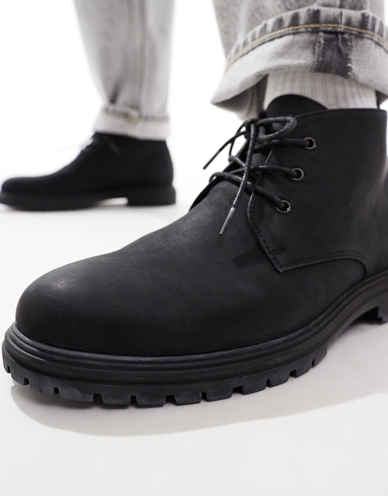 schuh Grayson lace up boots in black