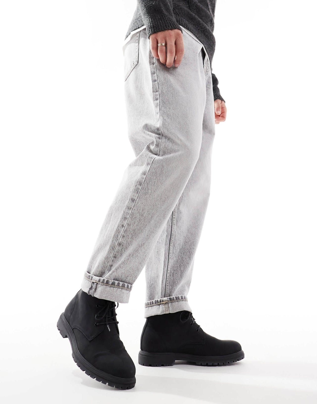 schuh Grayson lace up boots in black