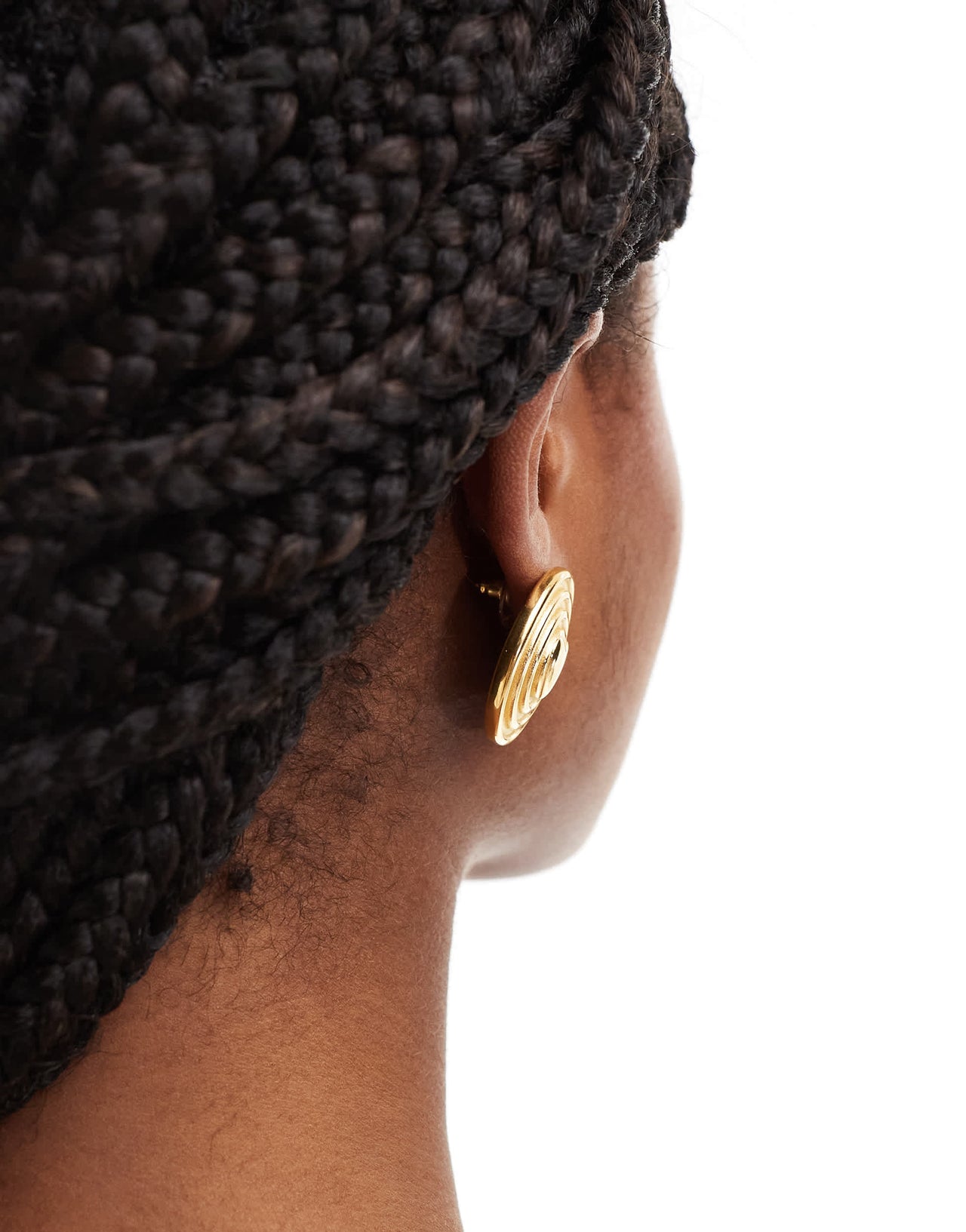 Petit Moments sun disc statement stud earrings in gold