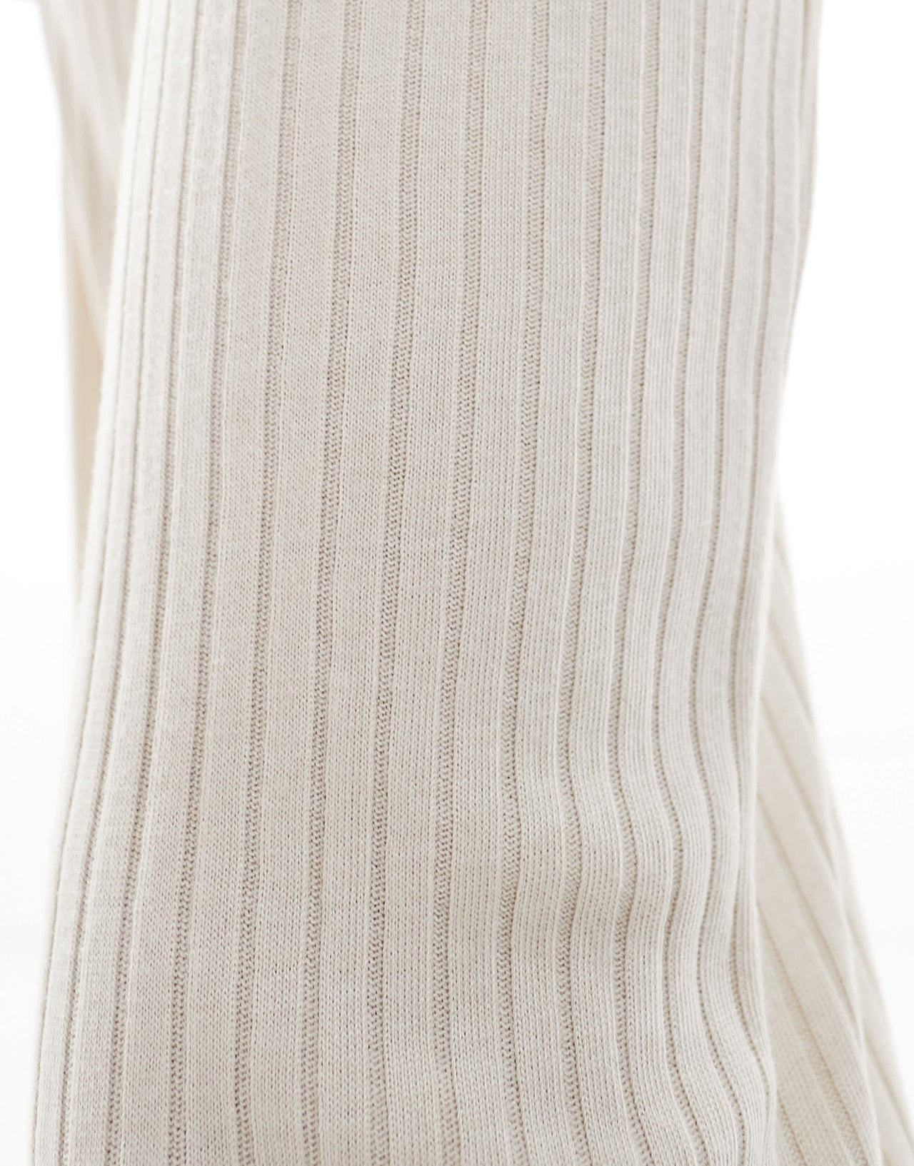 Vero Moda mix & match rib jersey dad trouser co-ord in stone