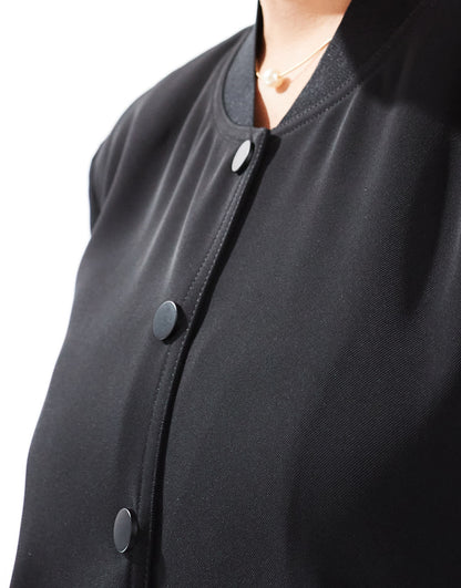 French Connection Harrie suiting bomber jacket in black