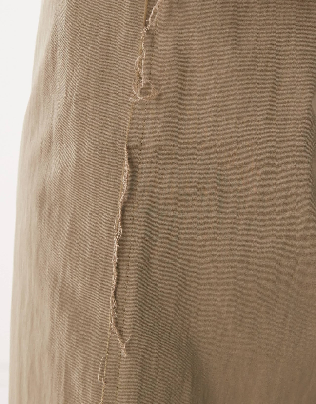 Reclaimed Vintage frayed trouser in beige