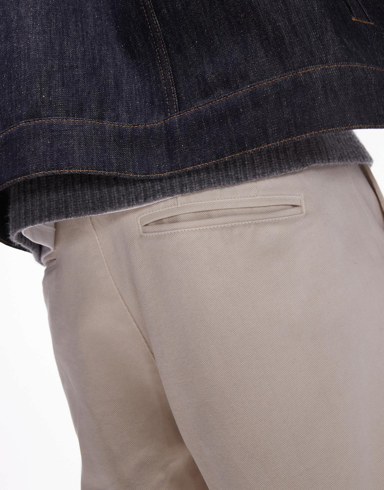 Topman wide leg cotton twill trousers in ecru