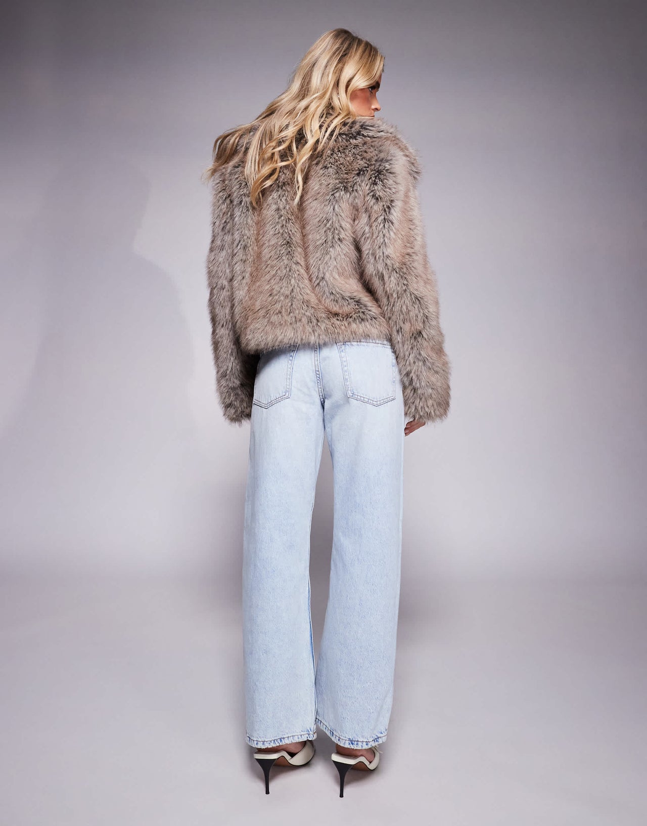 River Island Petite straight jean in lightwash blue