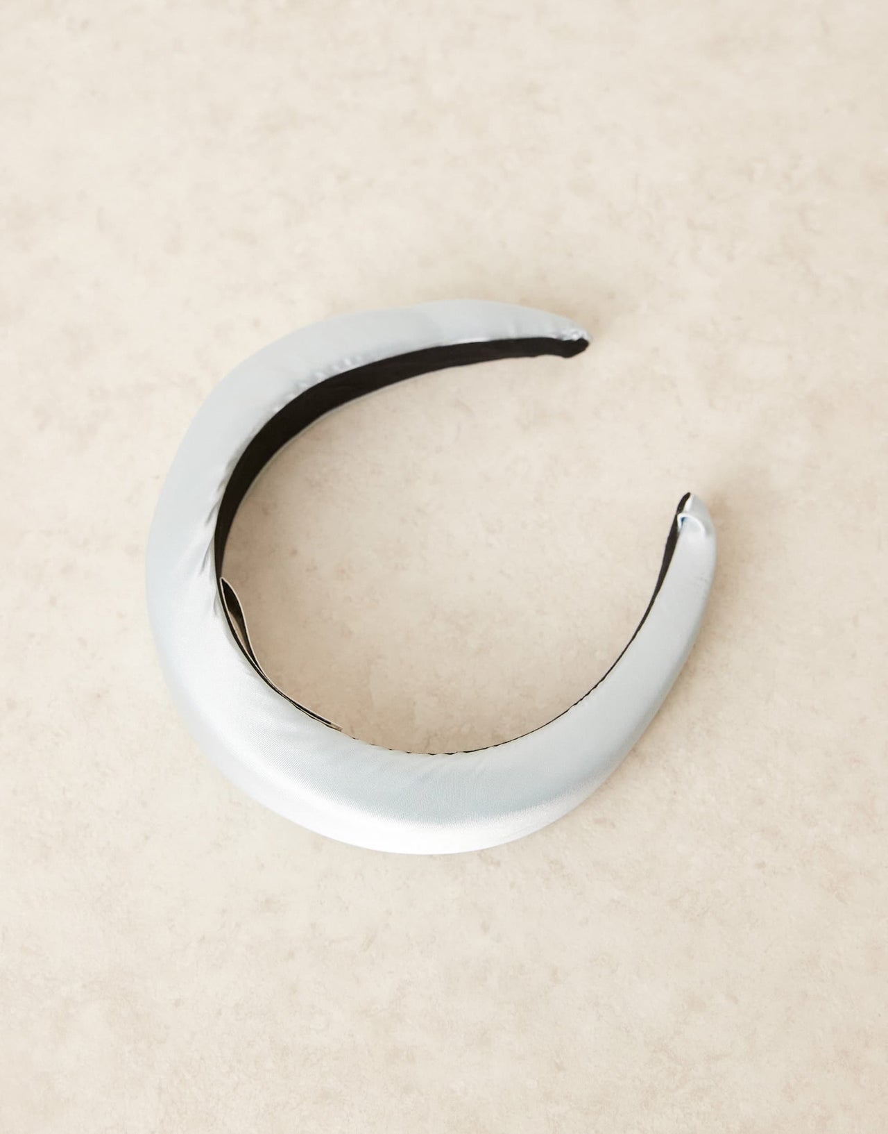 YAS Bridesmaid padded satin headband in pale blue