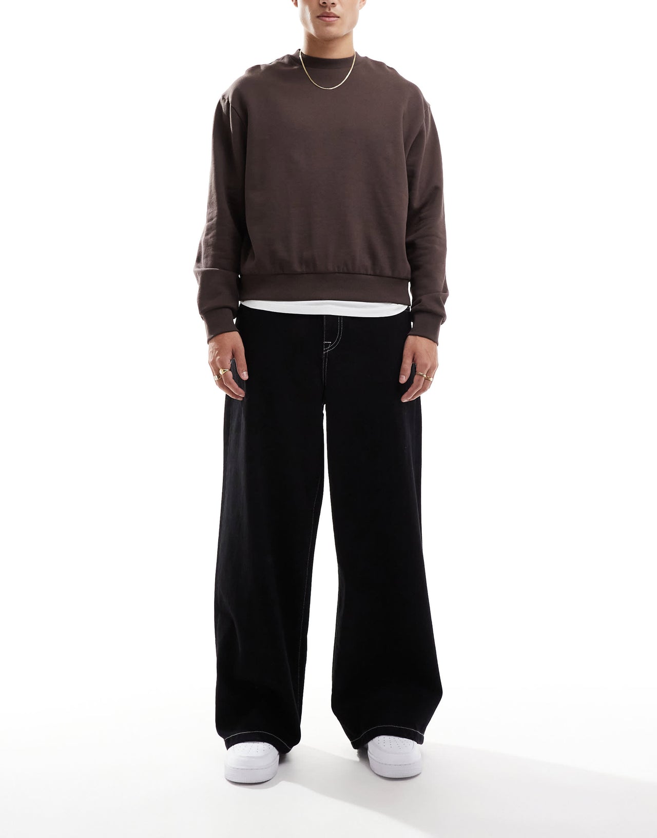 ASOS DESIGN extreme baggy jeans in black