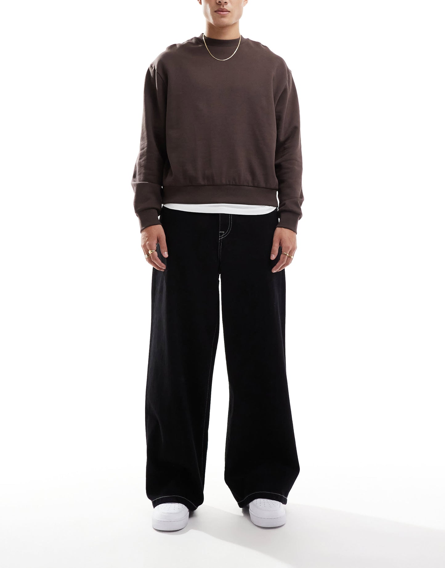 ASOS DESIGN extreme baggy jeans in black
