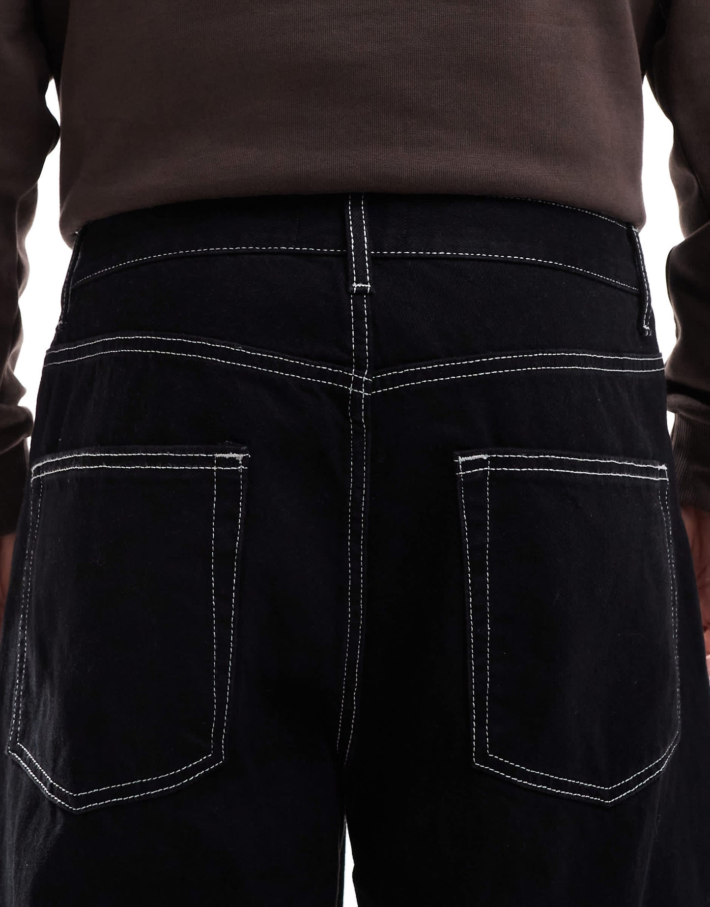 ASOS DESIGN extreme baggy jeans in black