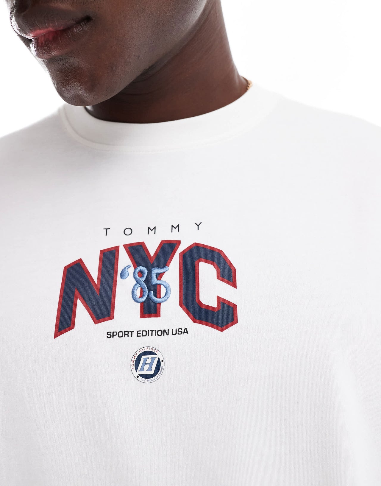 Tommy Jeans Game Day oversized t-shirt in white