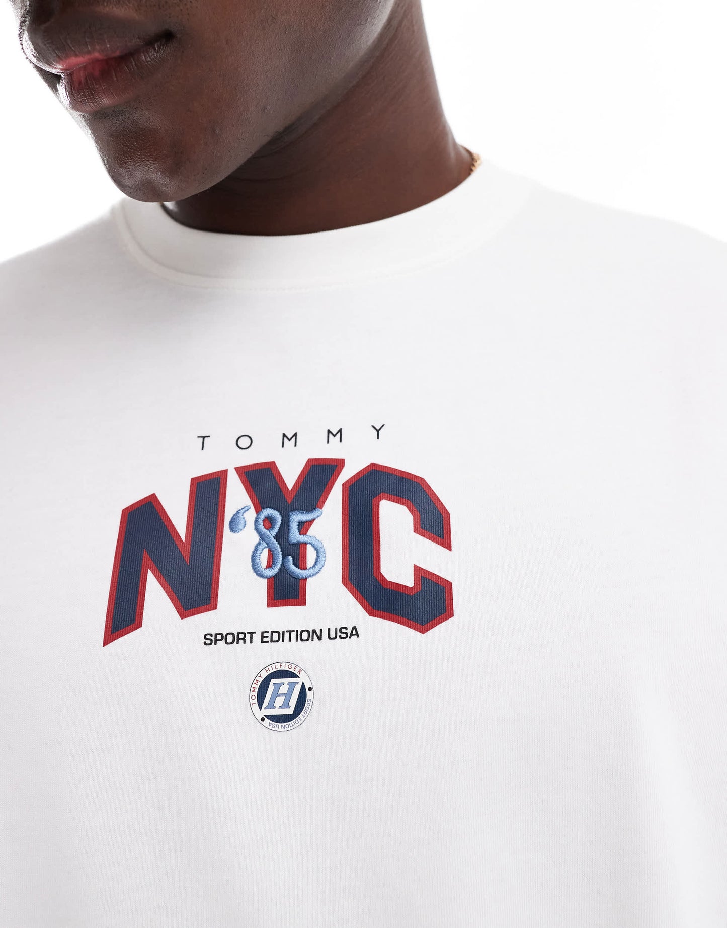 Tommy Jeans Game Day oversized t-shirt in white