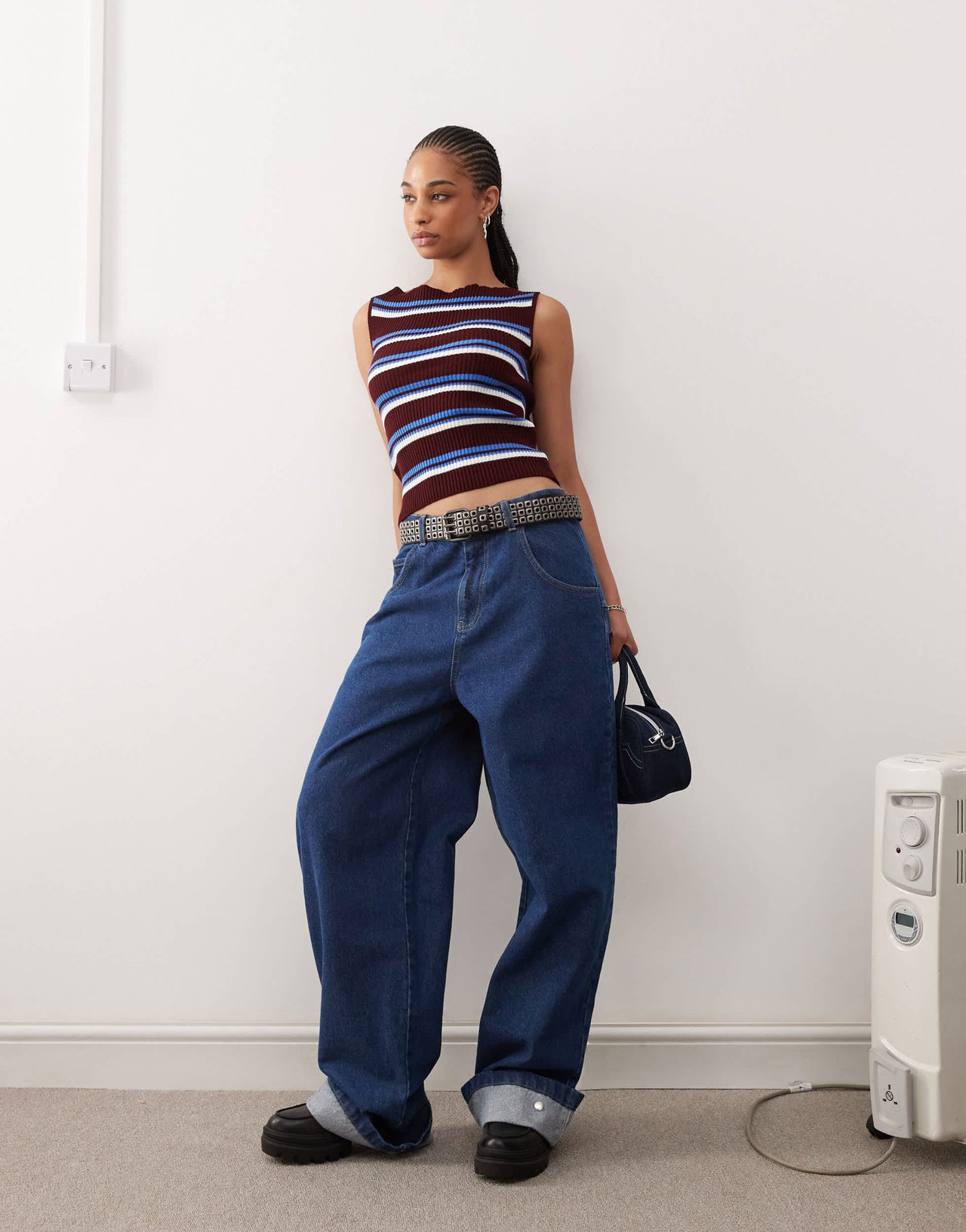 COLLUSION striped tank in multi