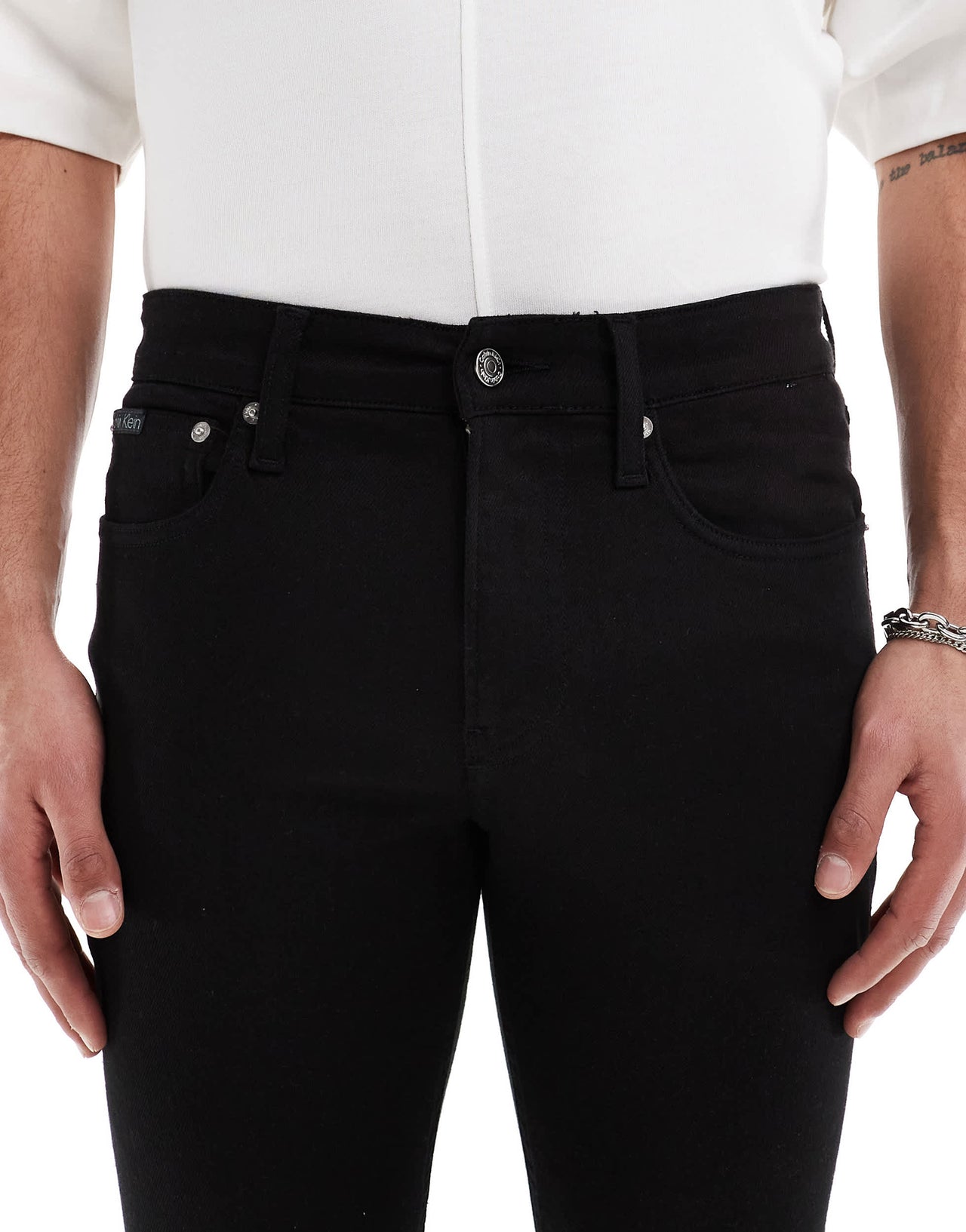 Calvin Klein Jeans skinny jeans in black