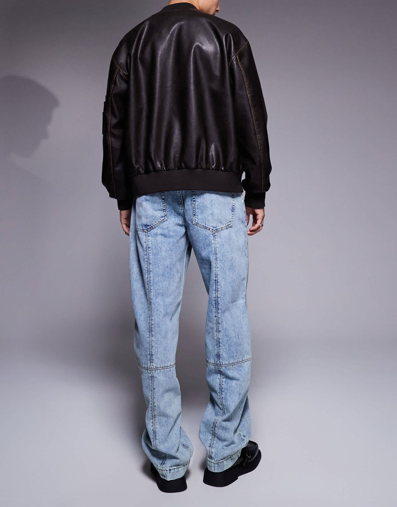 ASOS DESIGN baggy jeans in vintage light wash blue