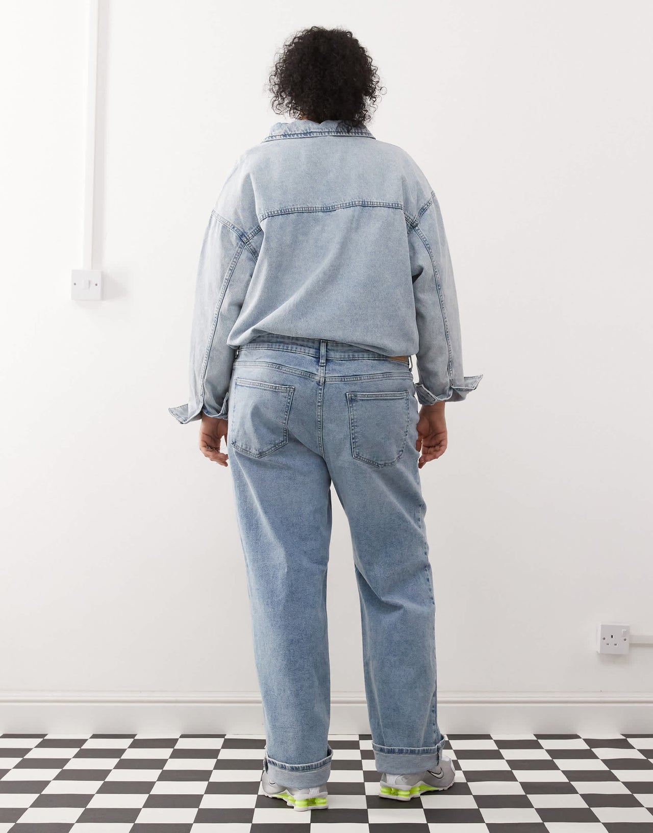 Noisy May Curve Yolanda wide leg jeans in lightwash blue