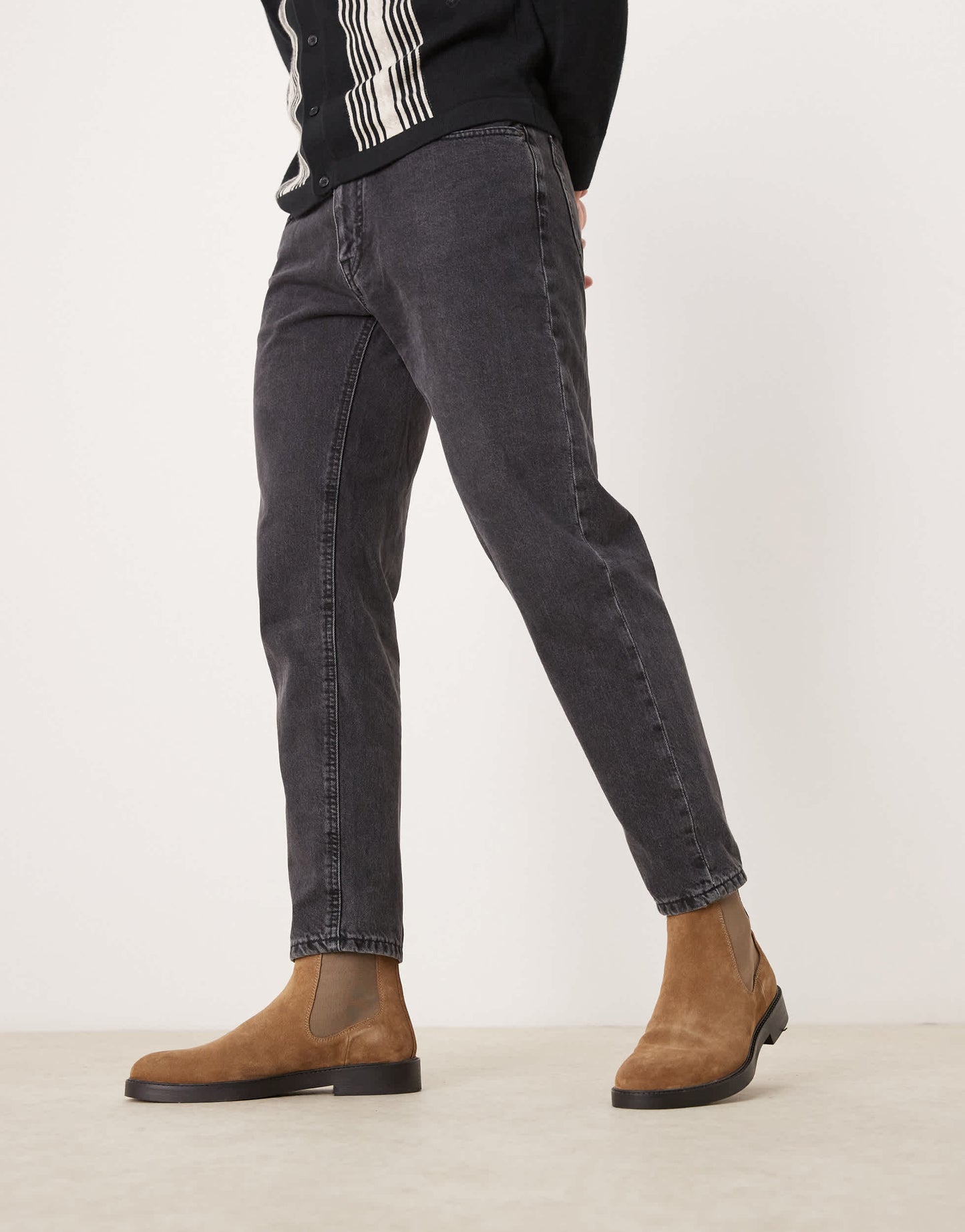 ASOS DESIGN chelsea boots in tan suede