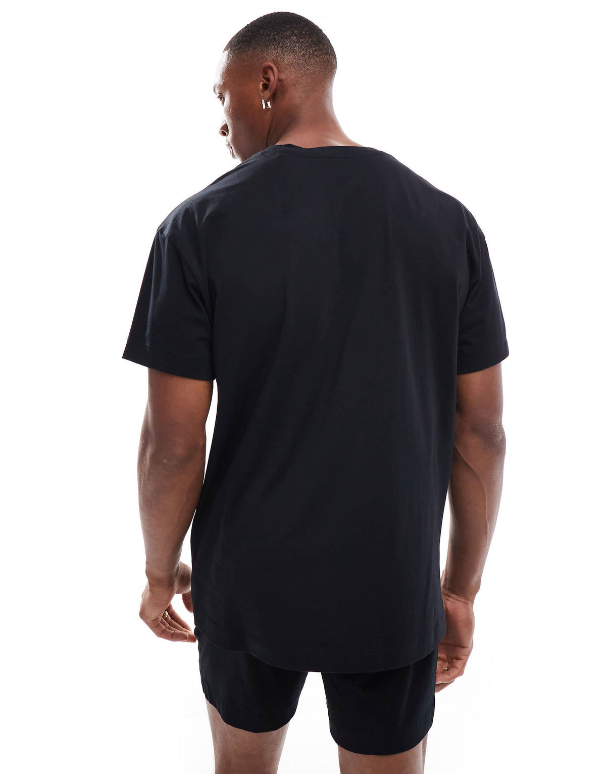 HUGO Bodywear co-ord laze t-shirt in black