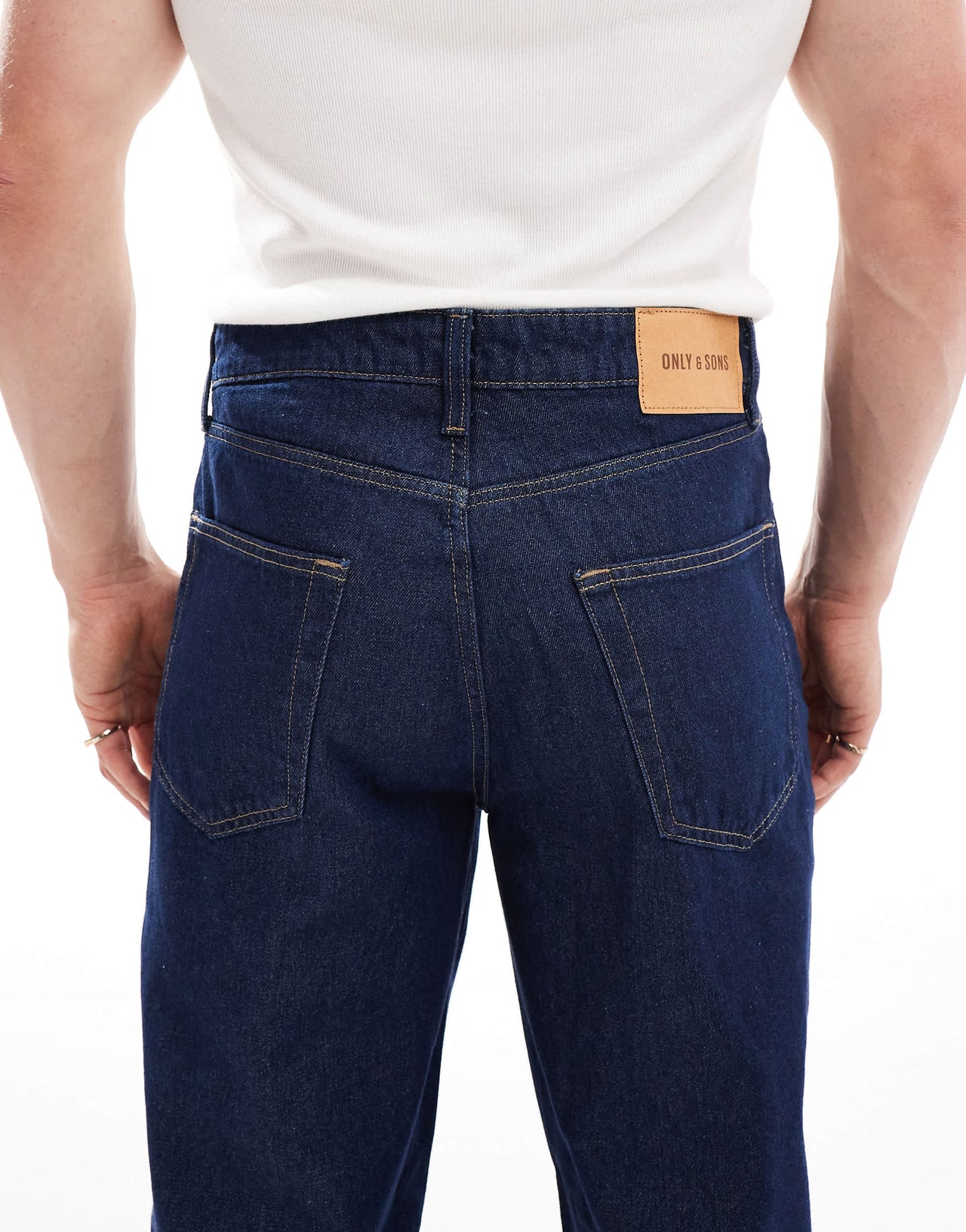 ONLY & SONS baggy fit jeans in indigo
