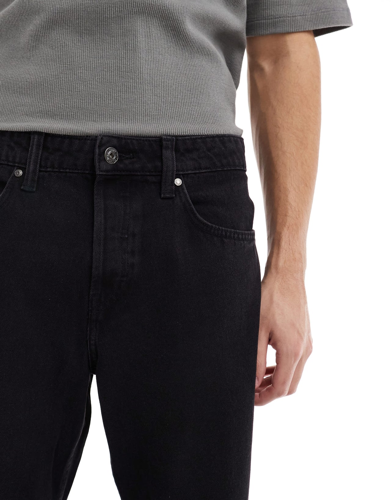 ONLY & SONS loose fit jeans in washed black