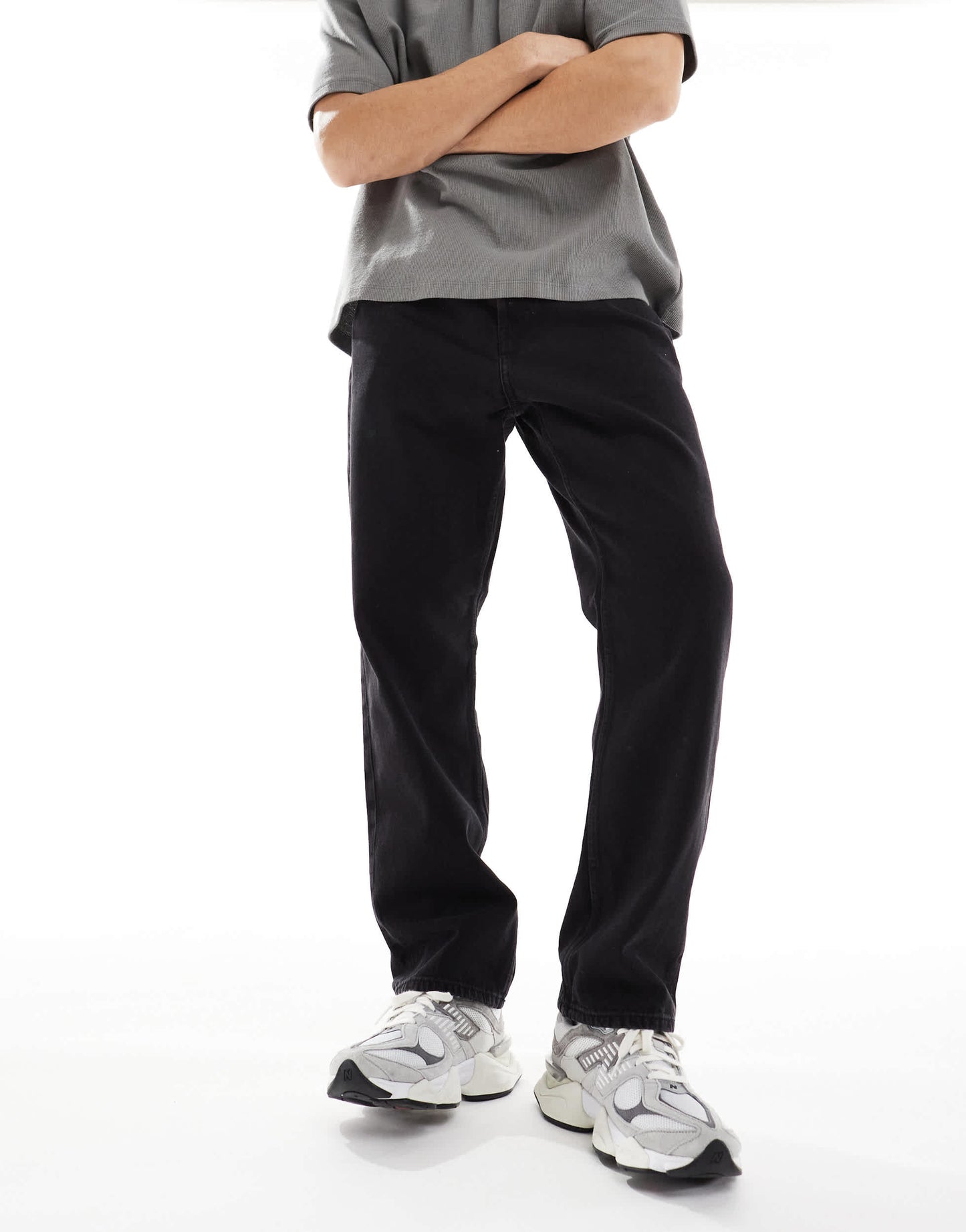 ONLY & SONS loose fit jeans in washed black