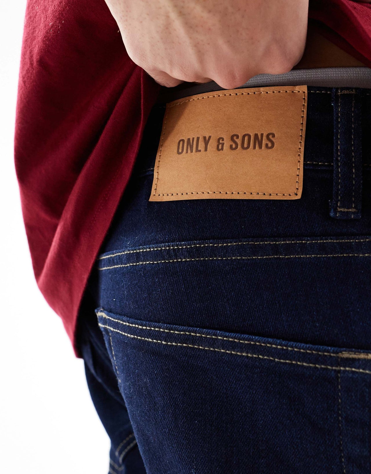 ONLY & SONS regular fit jeans in indigo