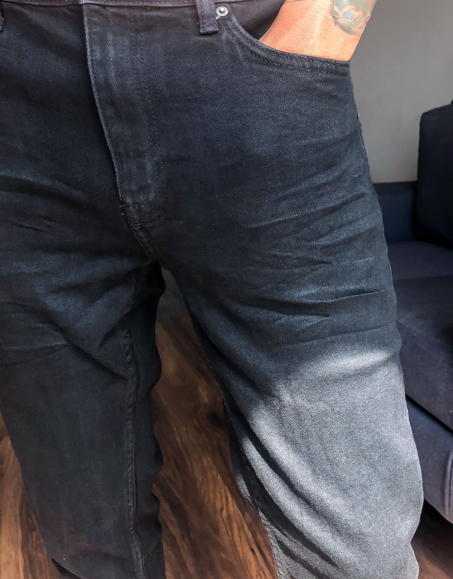 Bershka slim fit jeans in black