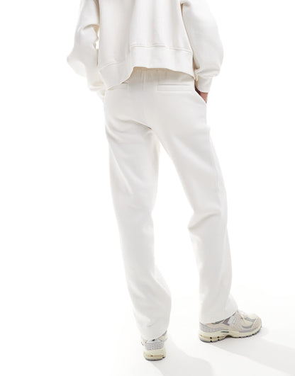 The Couture Club co-ord relaxed wide leg joggers in off white