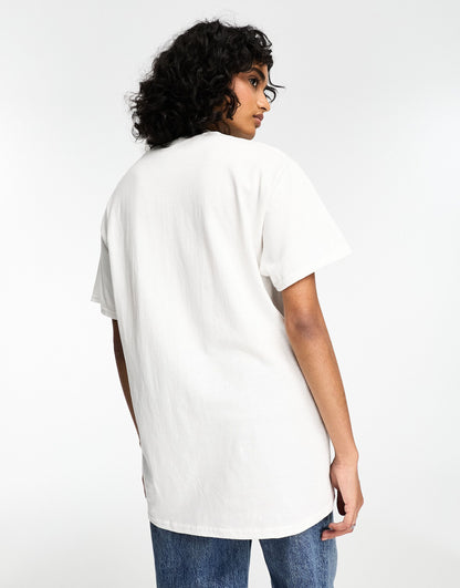 ASOS DESIGN oversized t-shirt with lobster martini graphic in white
