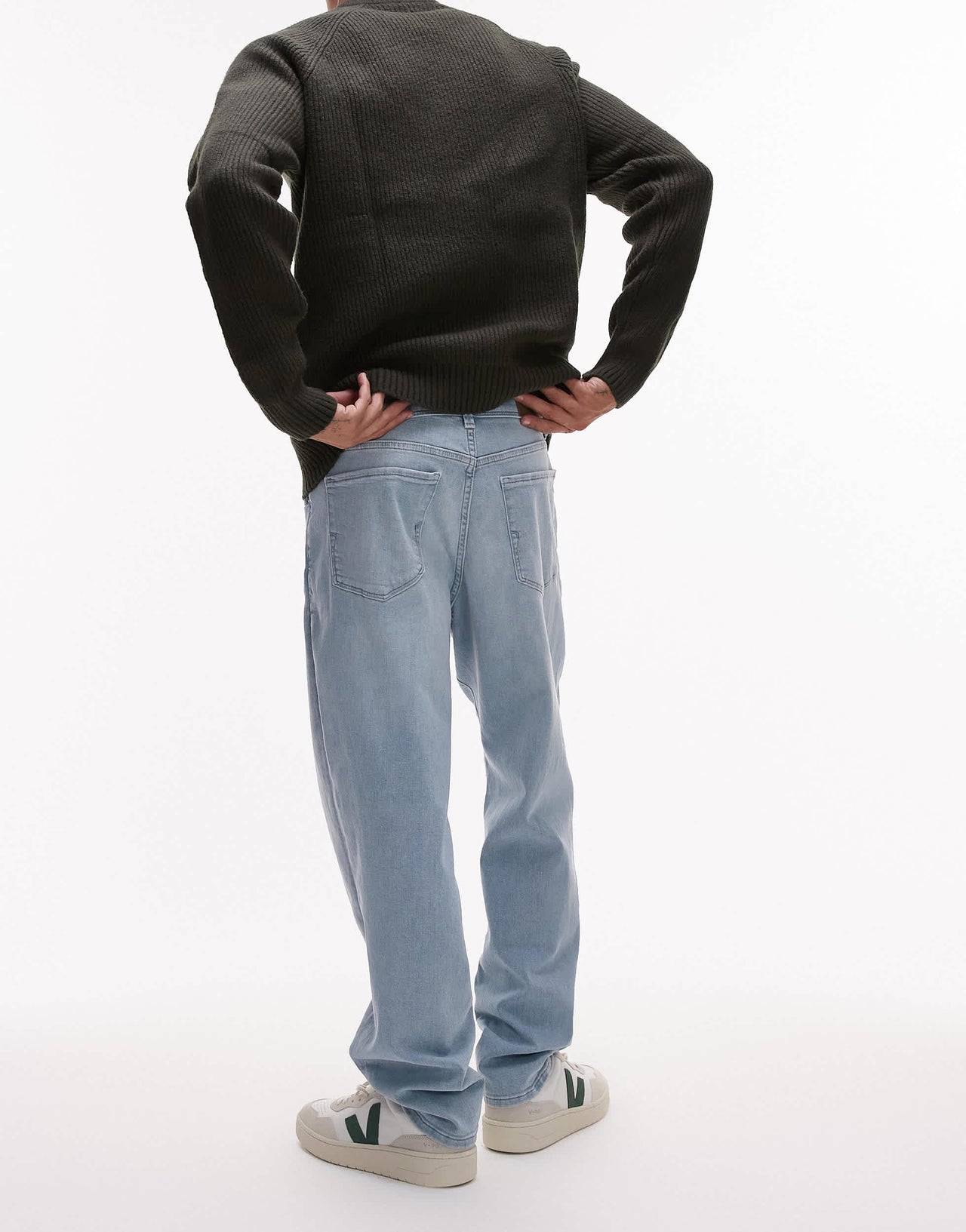 Selected Toby slim tapered jeans in light blue