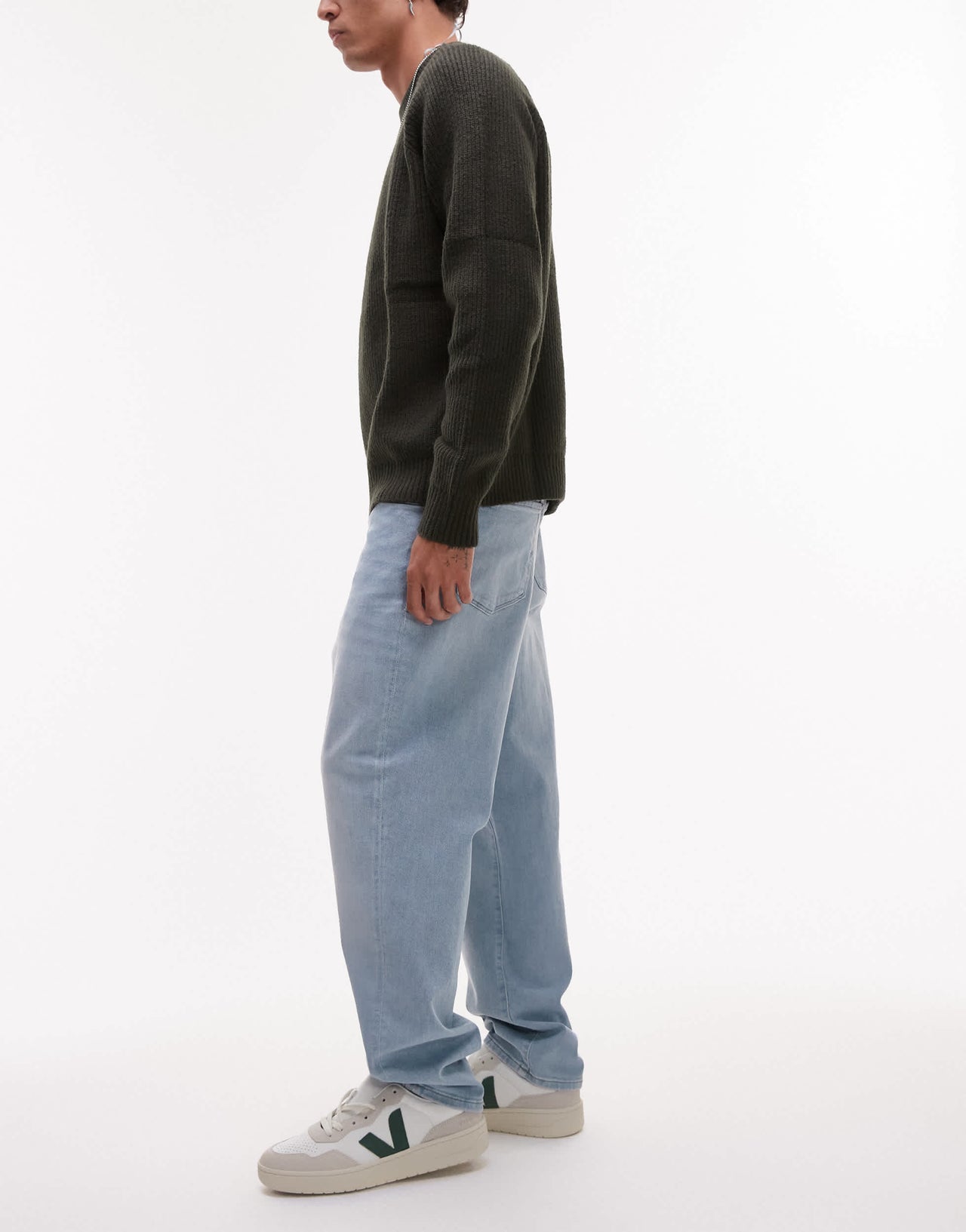 Selected Toby slim tapered jeans in light blue