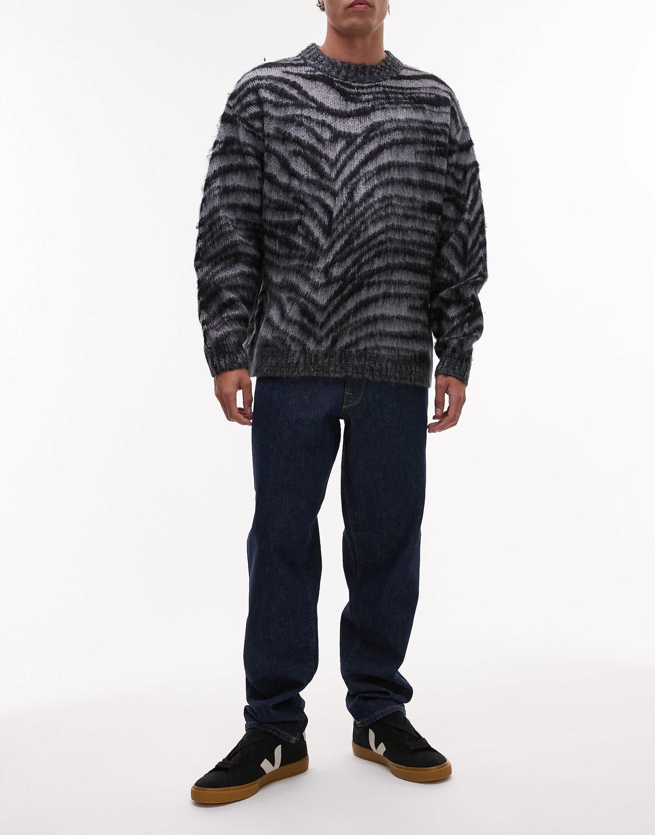 Selected Cole tapered jeans in dark blue