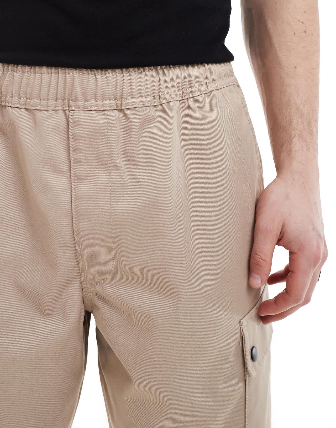 Jack & Jones bill wide fit cargo trouser in beige