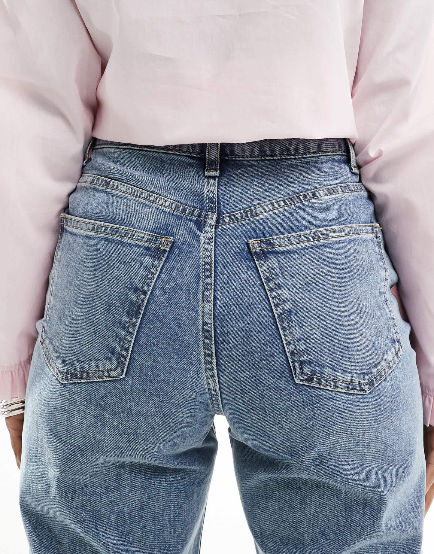 Miss Selfridge straight leg jean in light bleach wash