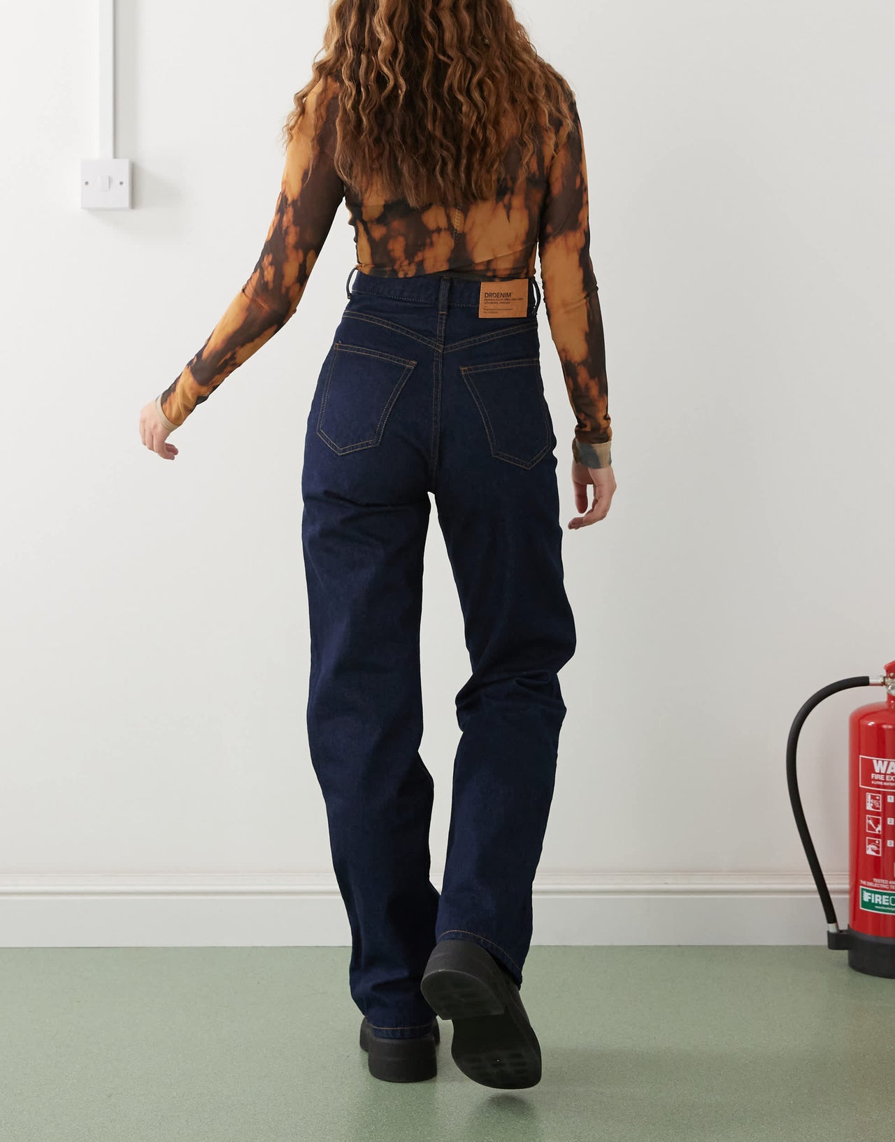 Dr Denim Echo regular fit straight leg in rinse dark blue wash