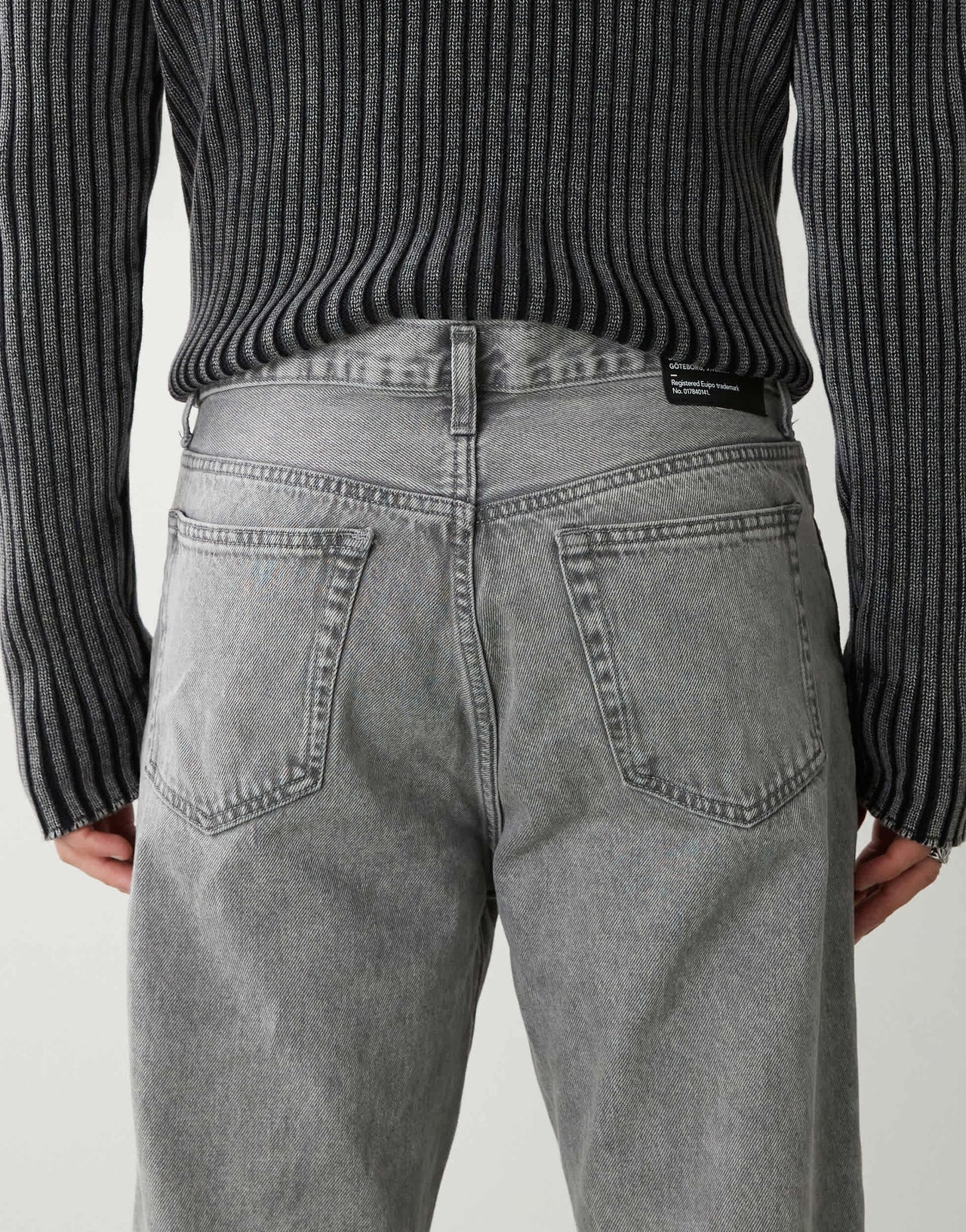 Dr Denim Kit regular fit mid waist bootcut leg in ash grey wash