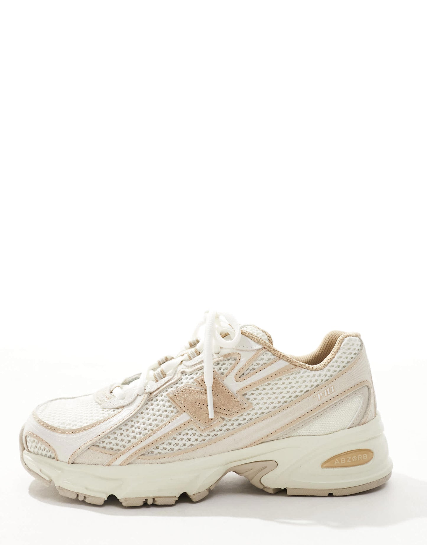 New Balance 740 trainers in beige and tan