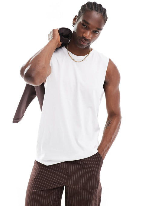 Cotton  On Muscle in white