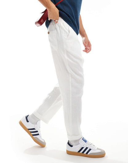 Cotton:On Linen pant in white