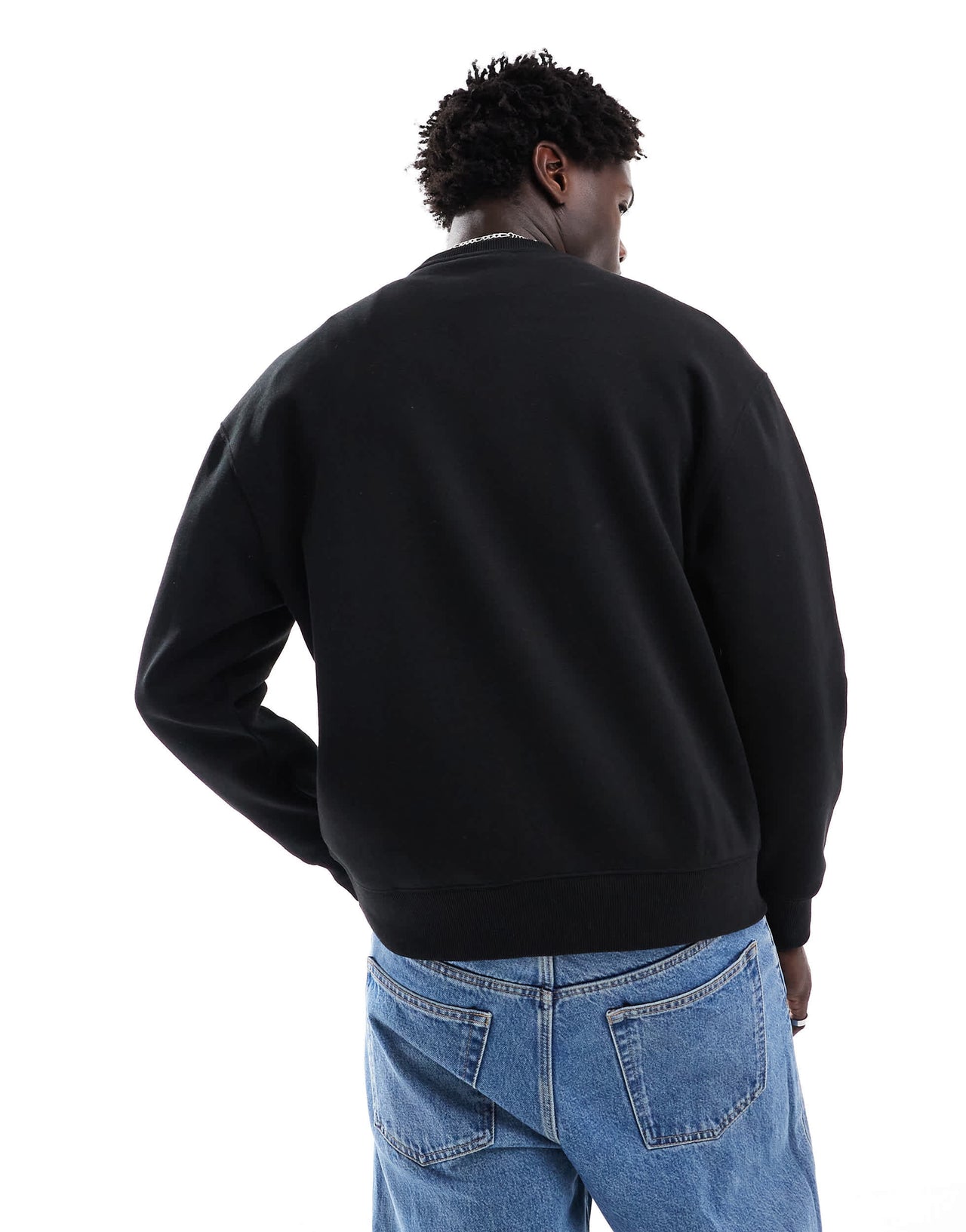 Pull&Bear sweatshirt in black