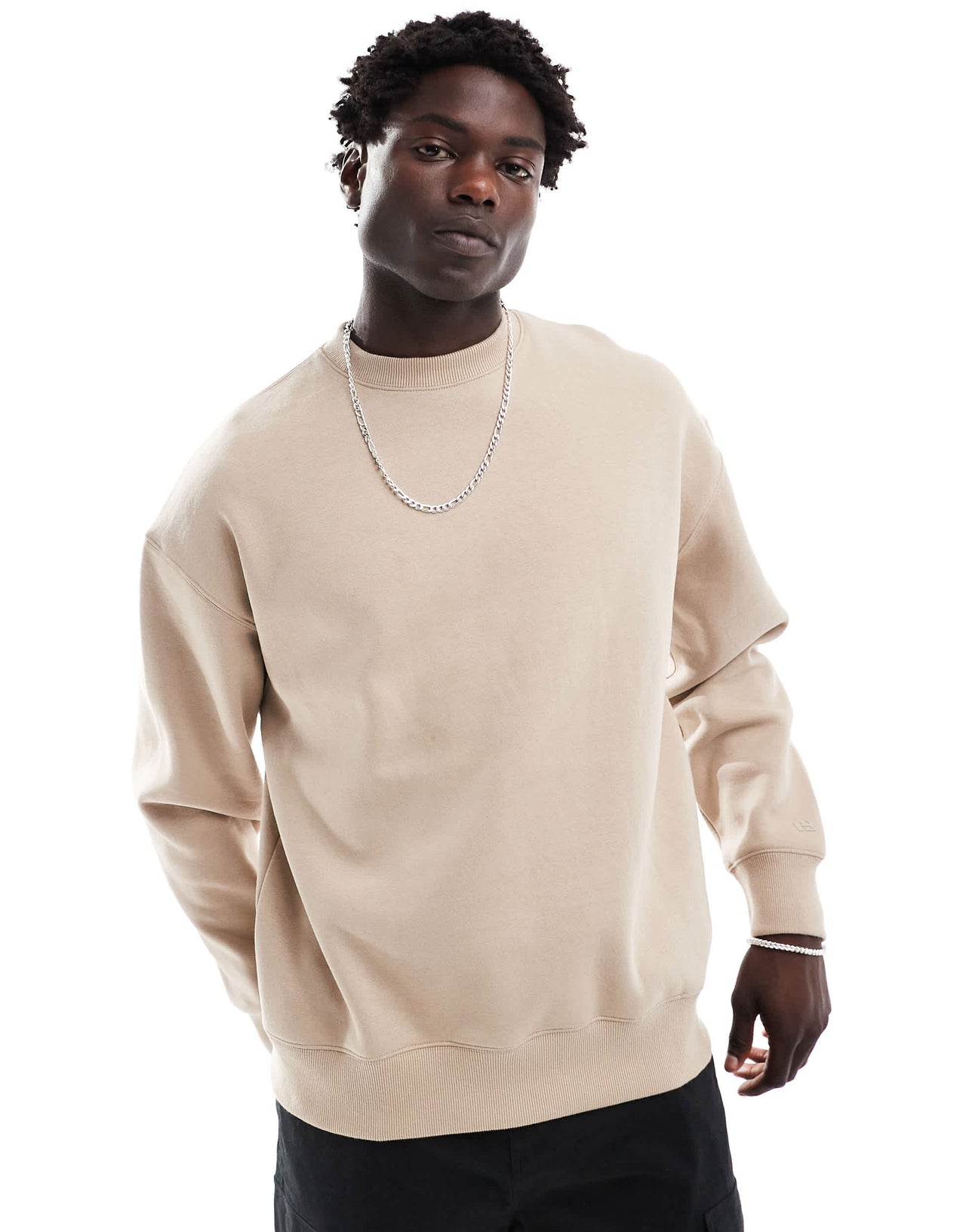 Pull&Bear sweatshirt in beige