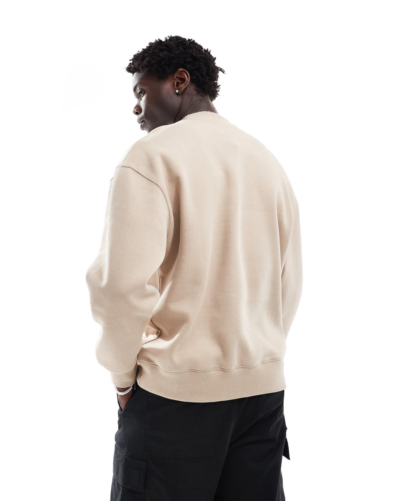 Pull&Bear sweatshirt in beige
