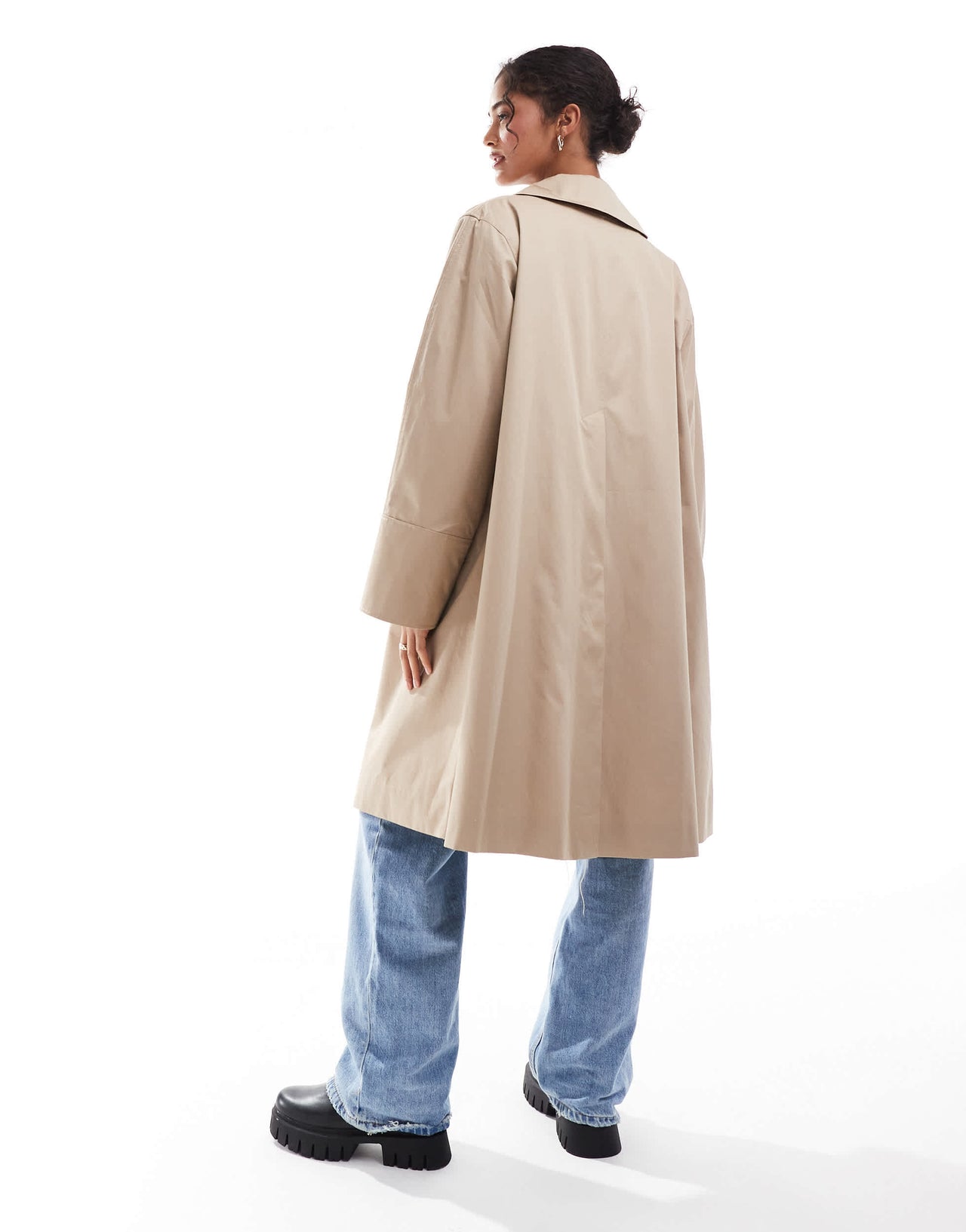 & Other Stories sleek trench coat in beige