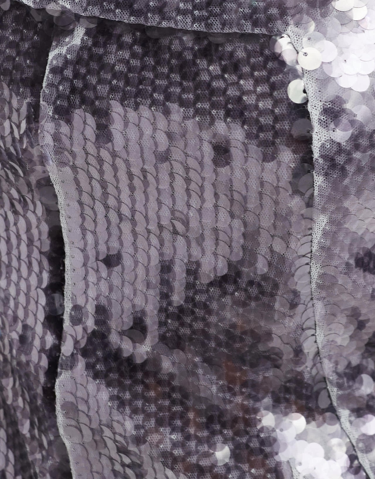 Amy Lynn Johanna bardot top in translucent lavender sequin co-ord