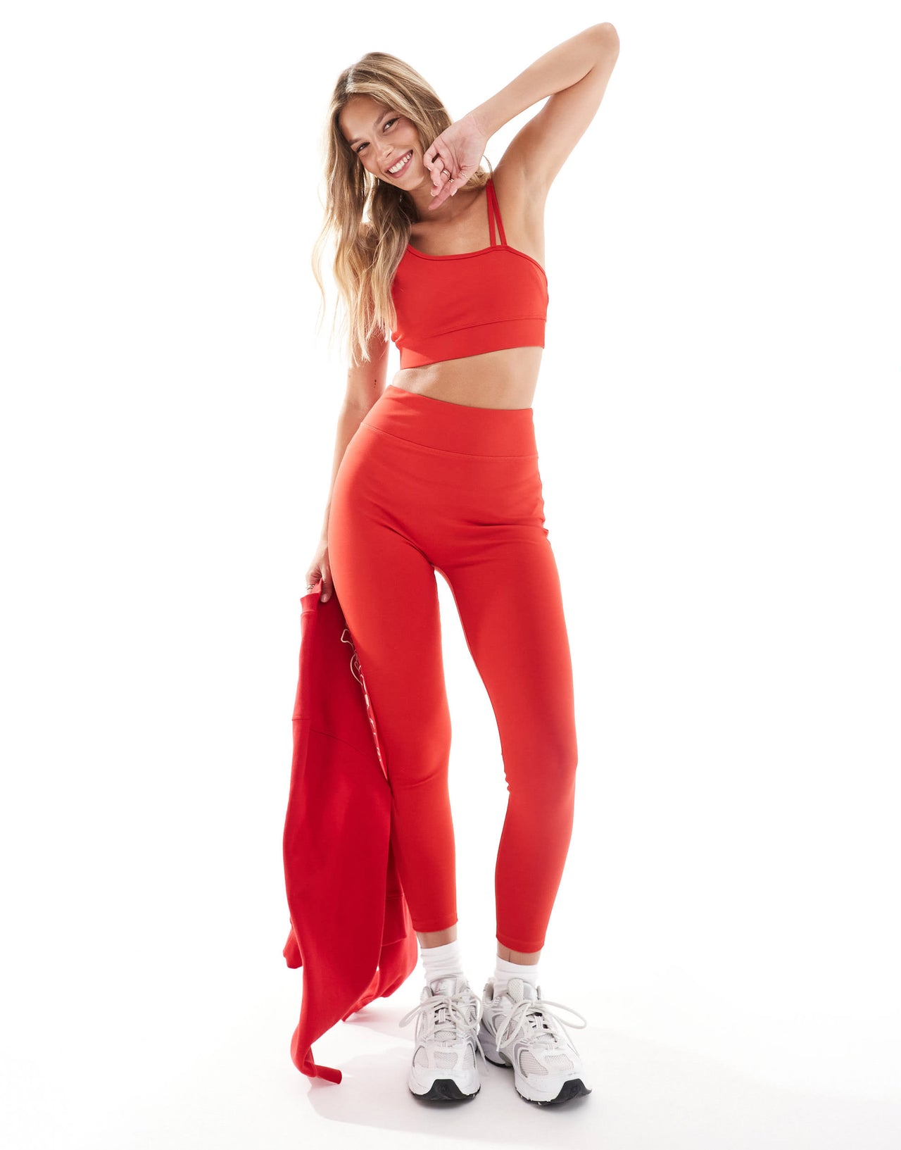Ellesse Ksani crop top in red