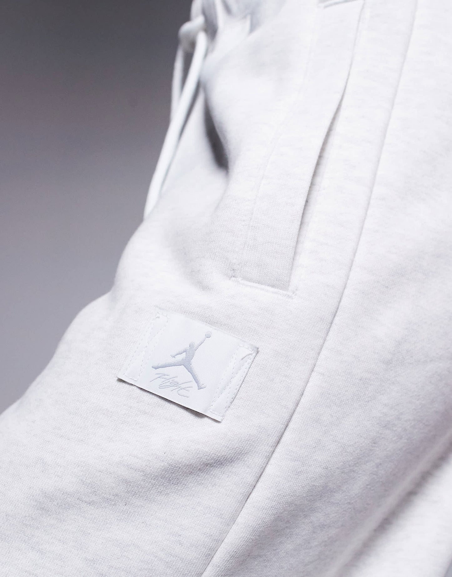 Jordan Flight Fleece high waisted straight leg joggers in grey